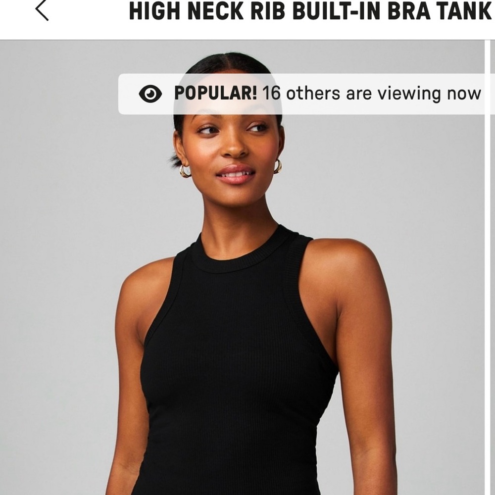 Fabletics Black Tank Top